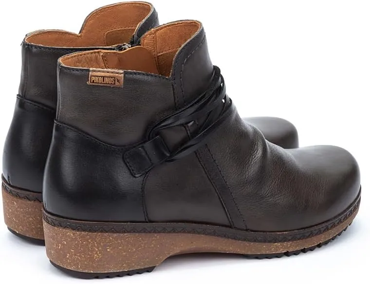 PIKOLINOS Flat Ankle Boots Leather Granada for Woman