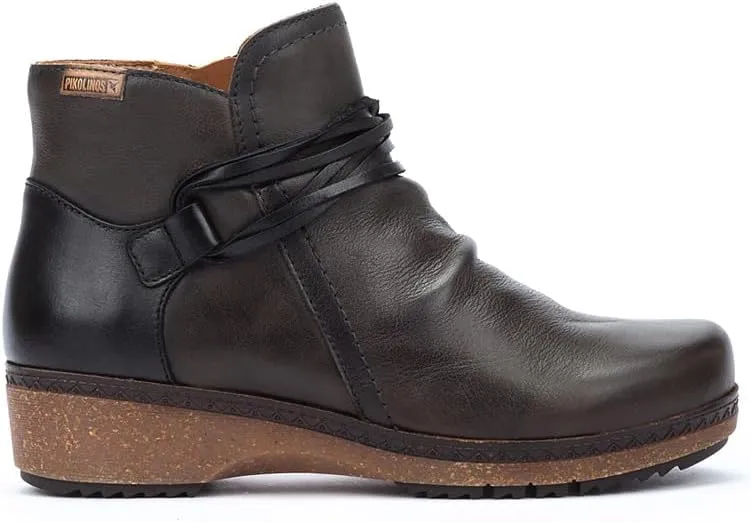 PIKOLINOS Flat Ankle Boots Leather Granada for Woman