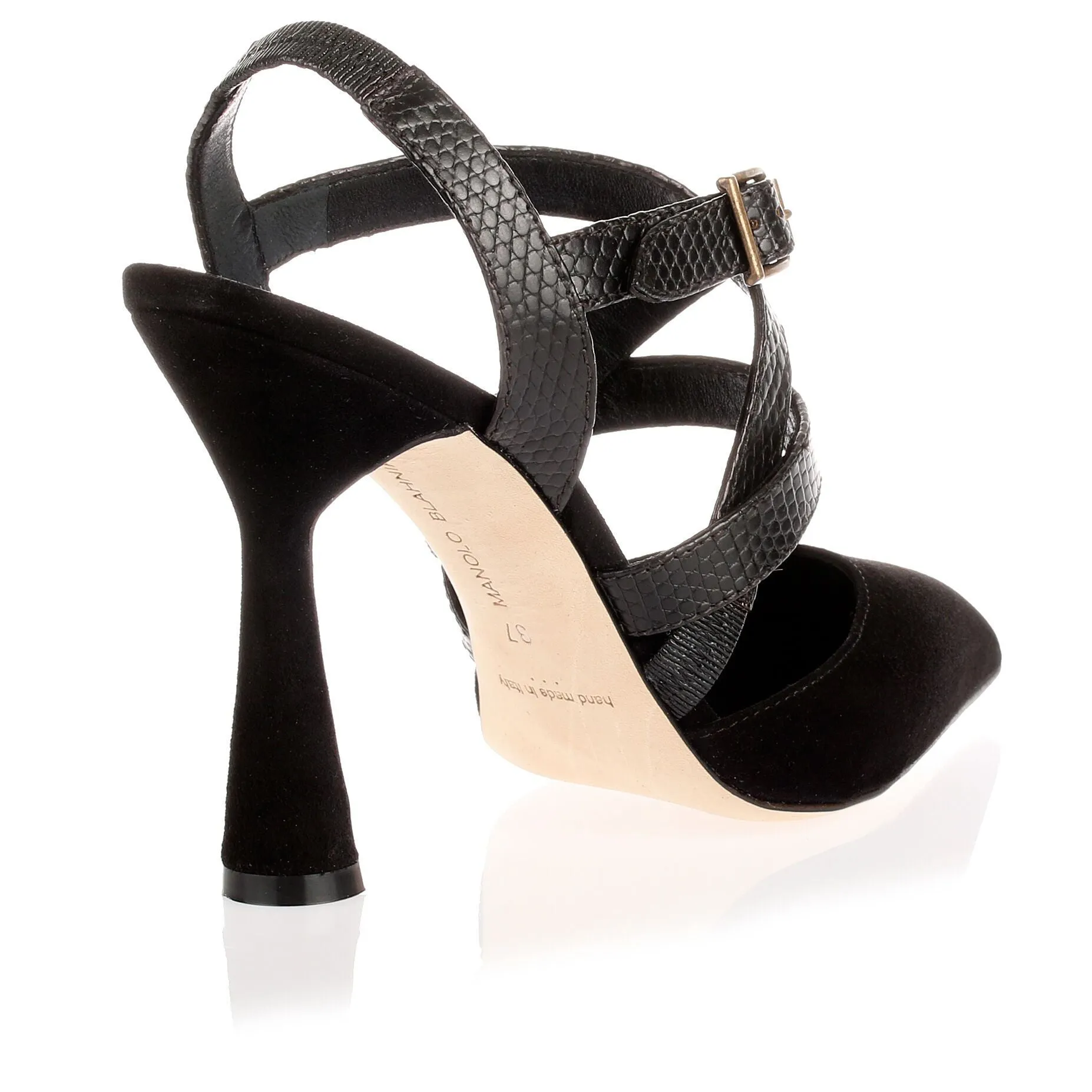 Pitina black strappy sandal