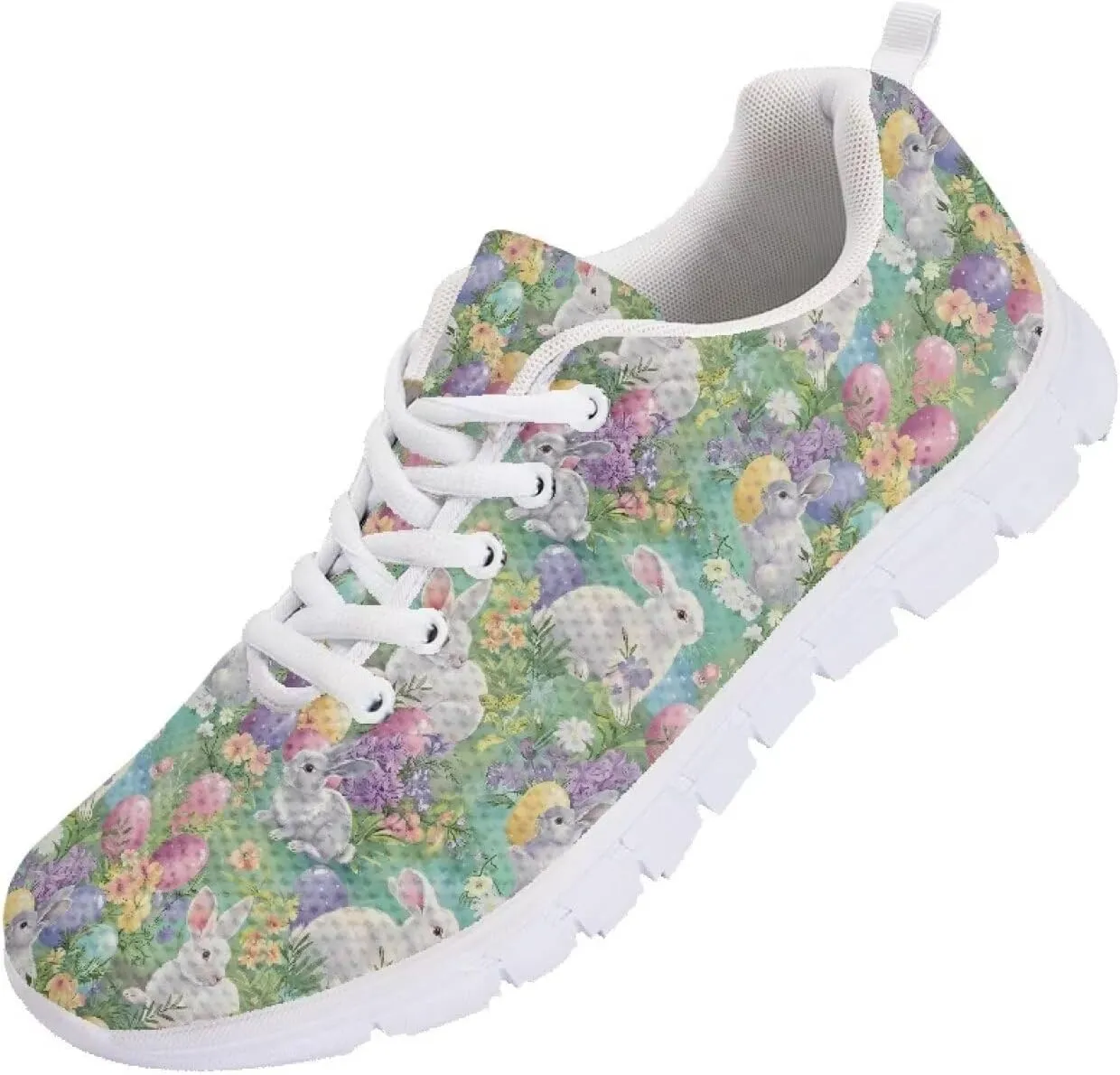 POLERO Lightweight Sneakers Shoes for Women Casual Breathable Mesh Running Training Shoes Ladies Simple Colorful Pandas