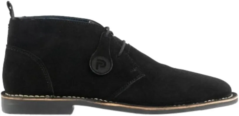 POPPS VESPA Unisex Mens Womens 100% Real Suede Leather Lace up Ankle Desert Smart Casual Boots