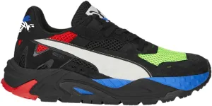 Puma Men's RS-Trck x NFS Lace Up Sneakers Shoes (Puma Black-Puma White-Fizzy Apple) (us_Footwear_Size_System, Adult, Men, Numeric, Medium, Numeric_7_Point_5)