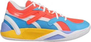 PUMA Mens TRC Blaze Court Pop Art Basketball Sneakers Shoes - Blue, Red - Size 6 M