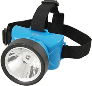 Qtqgoitem Blue Rotatable 1 LED Head Torch w Elastic Headstrap US Plug AC110/220V (Model: 5c2 10f 8ec 439 d94)