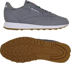 Reebok womens Classic Leathers, Pure Grey 5 Ftwr White Reebok Rubber Gum 03, 6 us