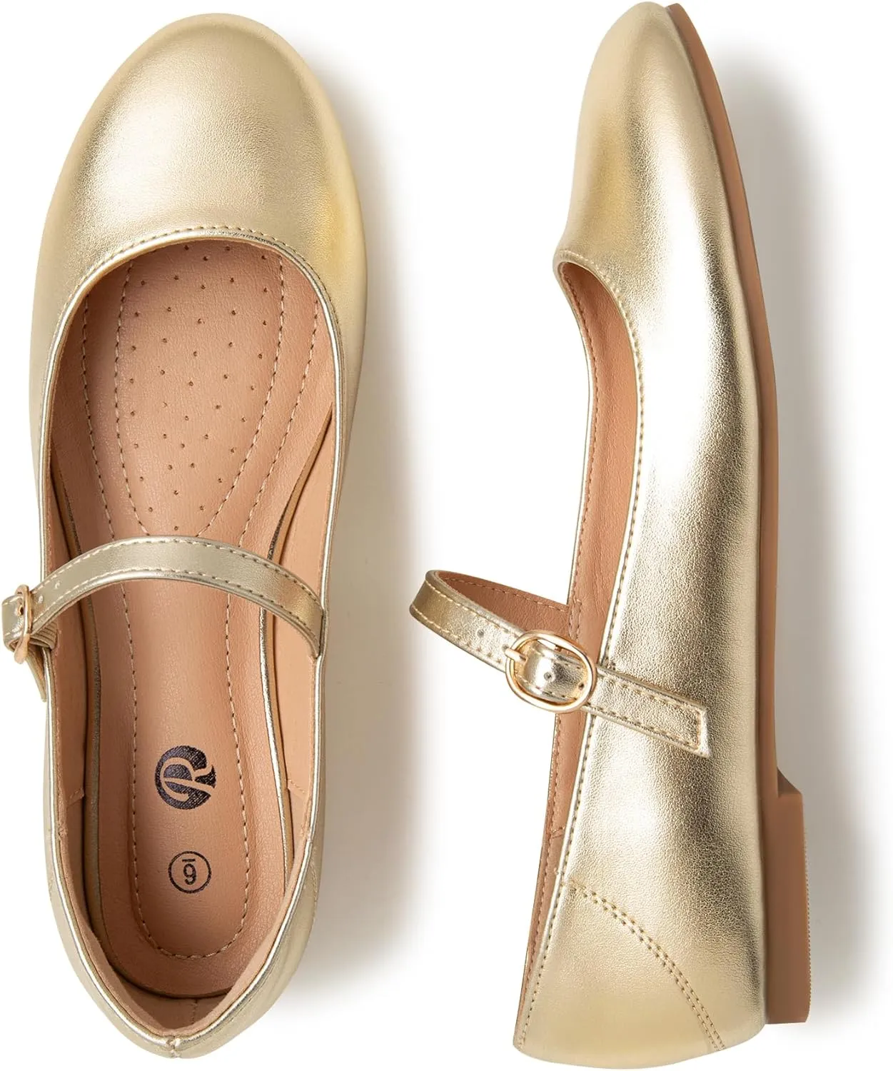 Rekayla Mary Jane Flats Shoes Women Dressy Comfortable Round Toe Slip on Ballet Flat