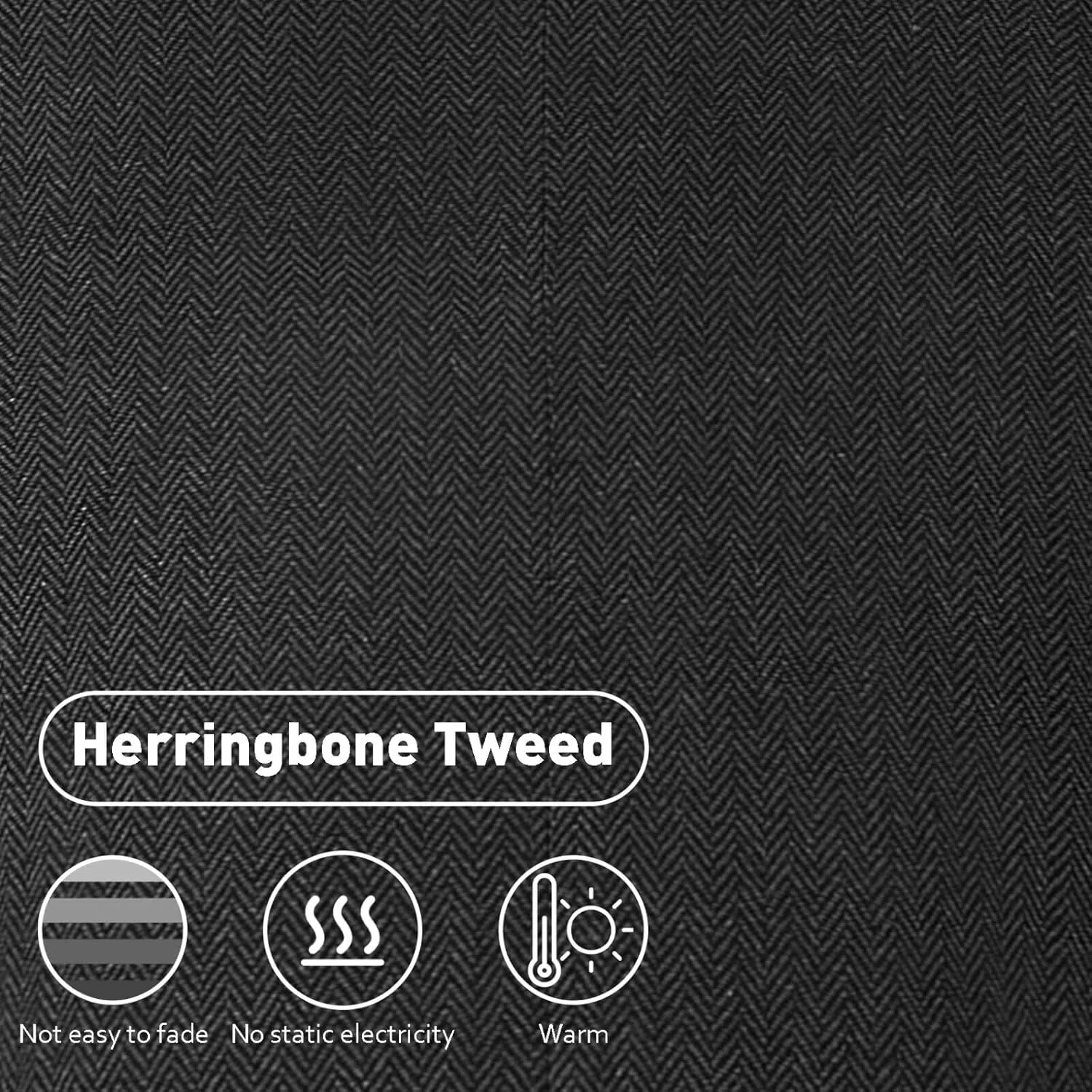 Retro Tweed Herringbone Suit for Men Slim Fit 3 Pieces Mens Suit Groom Dress Tuxedos Prom Suit Jacket Vest Pants