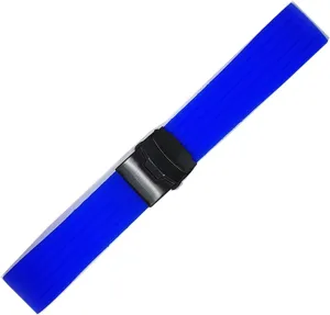 RHAIYAN 18mm 20mm 22mm 24mm Sport Silicone Watch Band Strap Men Women Universal Waterproof Rubber Watchband Wrist Bracelet Accessories Specific (Color : Royal Blue B, Size : 22mm)