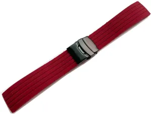 RHAIYAN 18mm 20mm 22mm 24mm Sport Silicone Watch Band Strap Men Women Universal Waterproof Rubber Watchband Wrist Bracelet Accessories Specific (Color : Wine Red B, Size : 18mm)