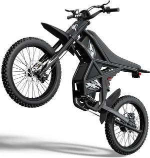 Riding'times Upgraded GT73 Ebike for Adults Teens | 2400W Electric Dirt Bike with 1747Wh Dual Battery, Max 37 MPH & 85 Miles Range, 25" Motorcycle Tires, Dual Hydraulic Brakes