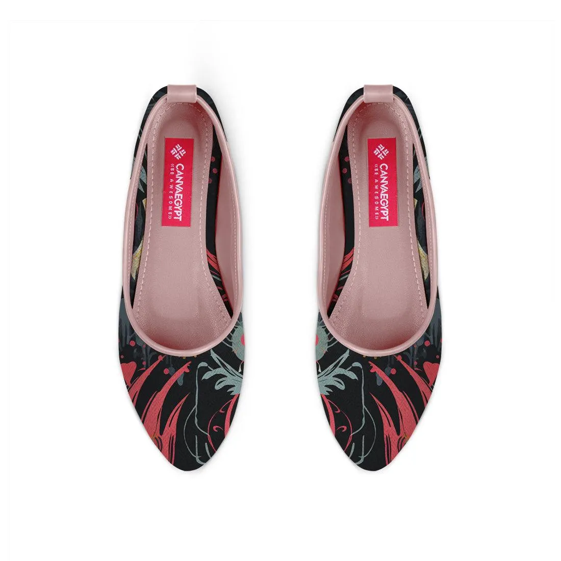 Rose Round Toe Shoe Flecks