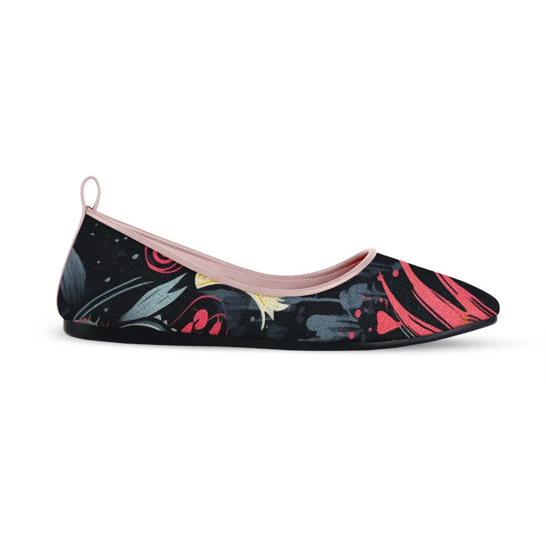 Rose Round Toe Shoe Flecks