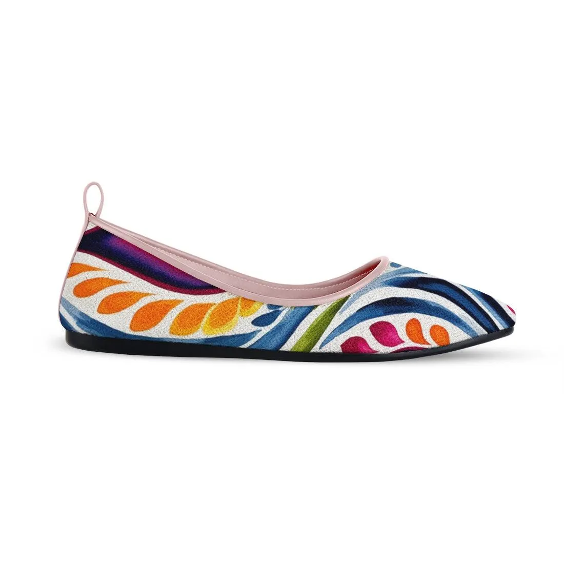 Rose Round Toe Shoe Stipples