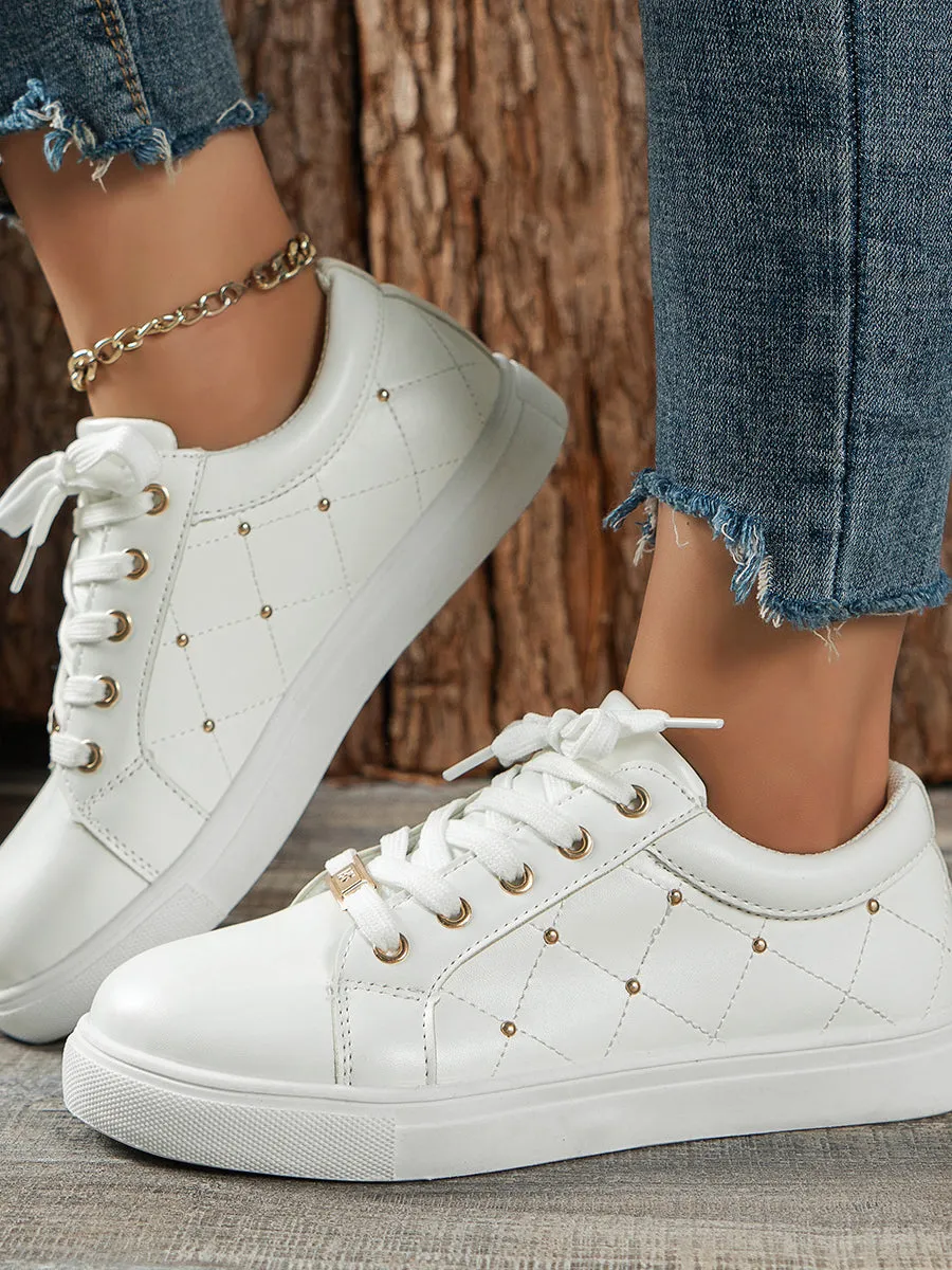 Round Toe Casual Flat Sneaker