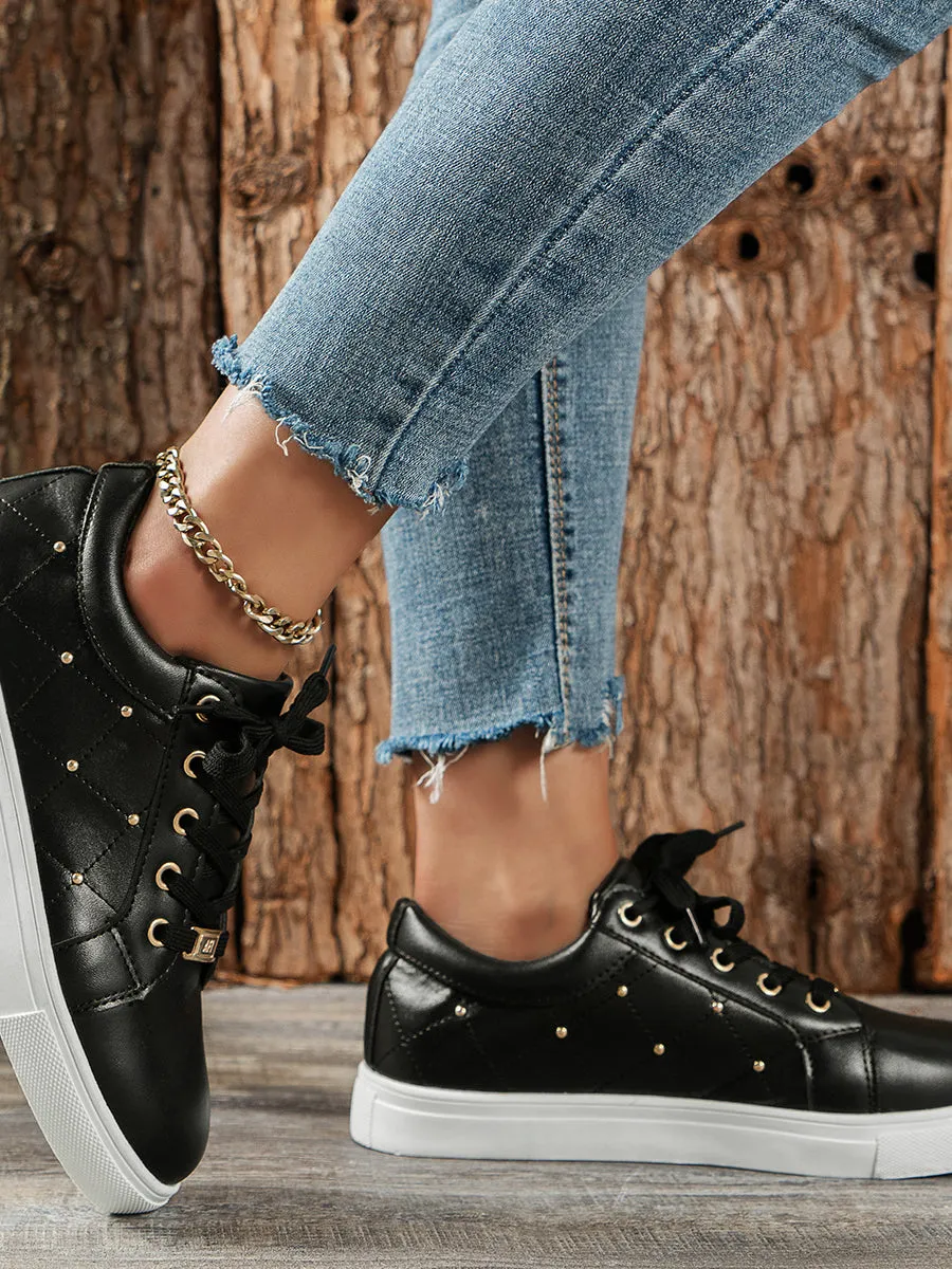 Round Toe Casual Flat Sneaker