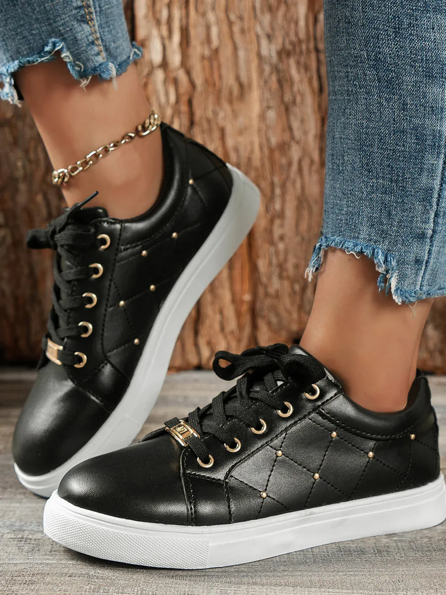 Round Toe Casual Flat Sneaker