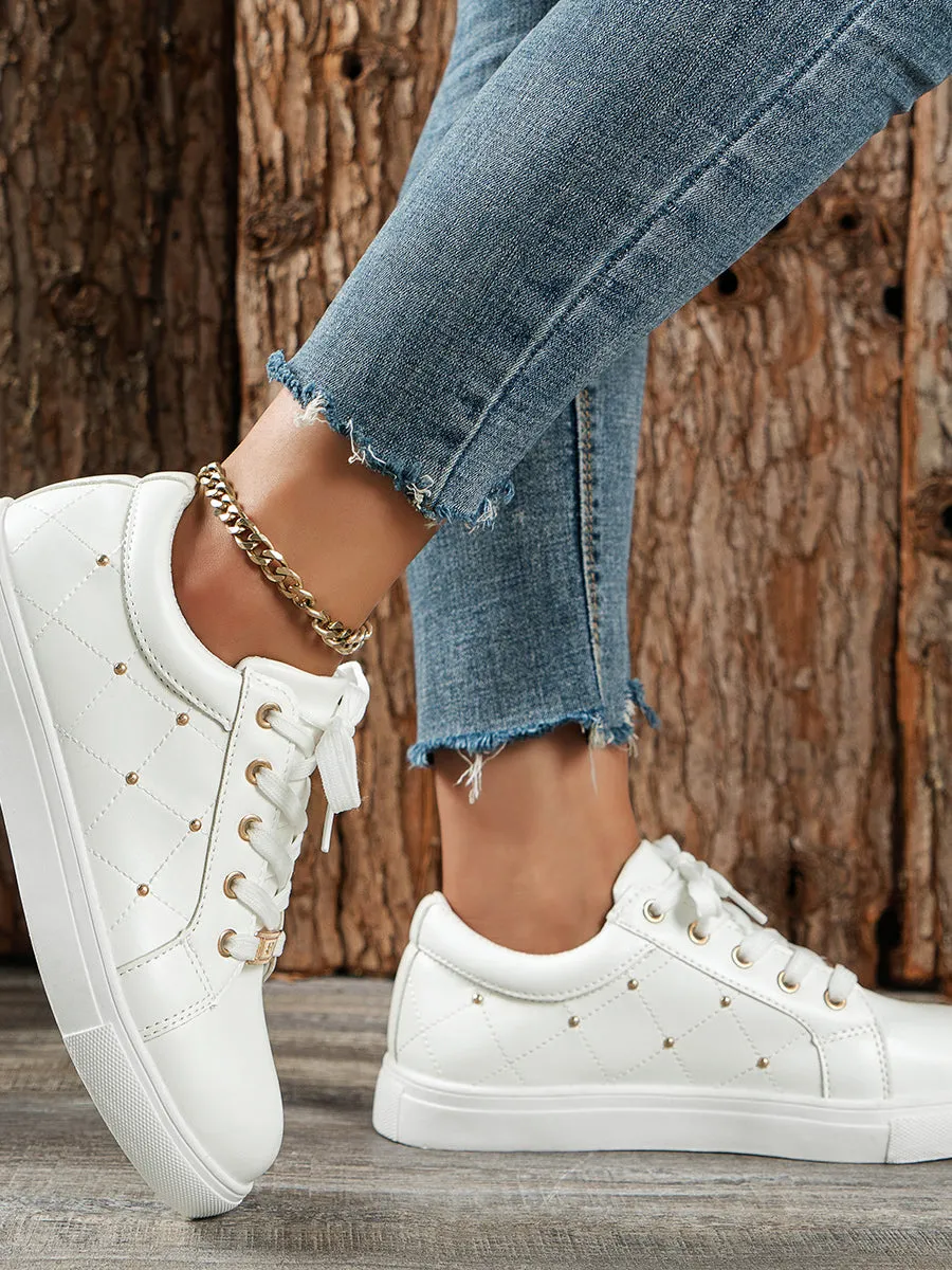 Round Toe Casual Flat Sneaker