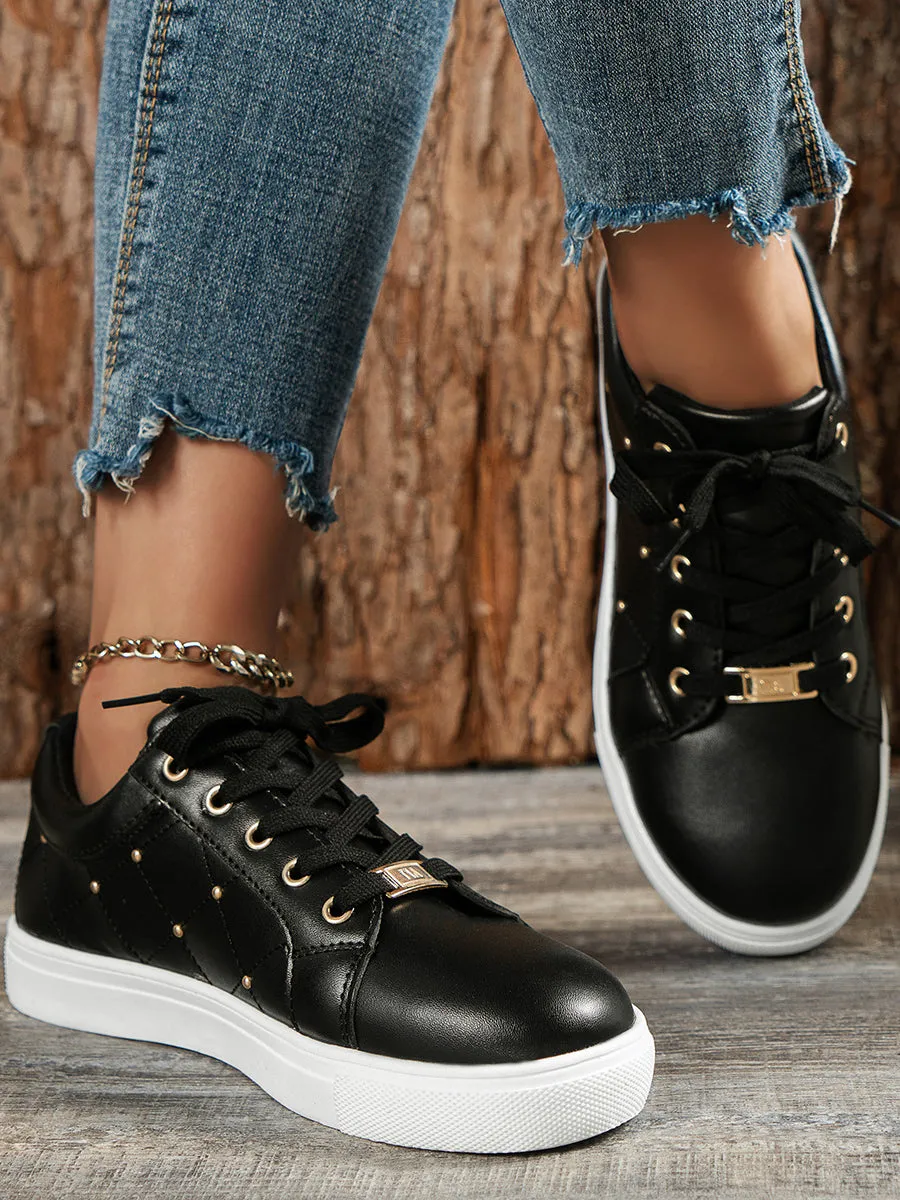 Round Toe Casual Flat Sneaker