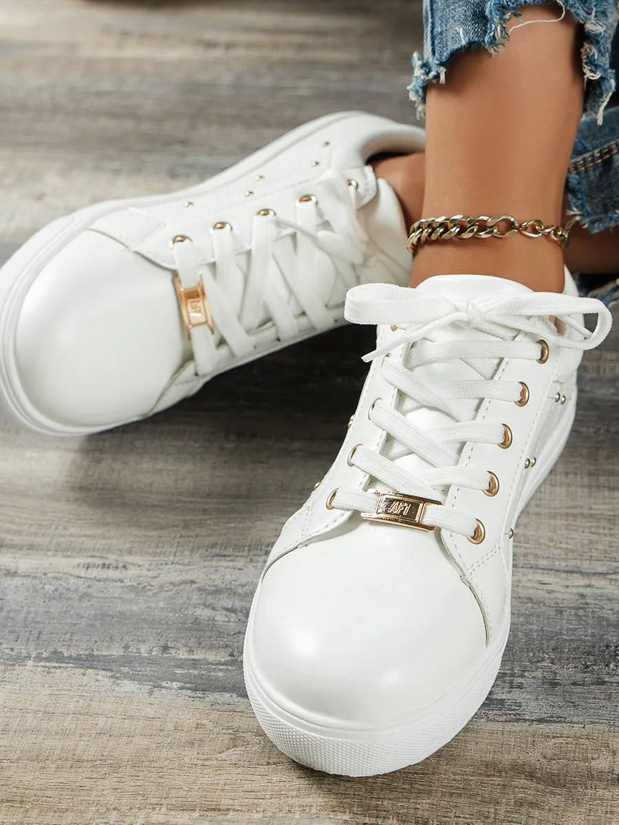 Round Toe Casual Flat Sneaker