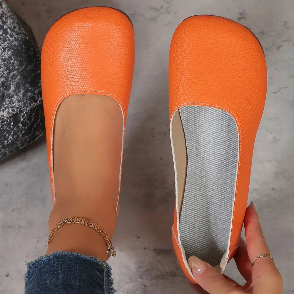 Round Toe Flats Slip-Ons