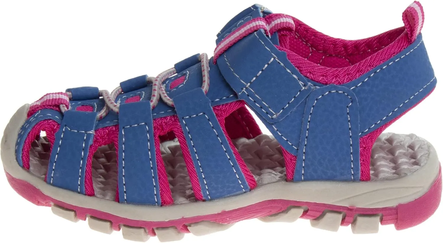 Rugged Bear Kids Boys Girls Closed-Toe Outdoor Sport Water Sandals - beach pool slide adjustable strap shoes athletic summer (Toddler/Little Kid/Big Kid)
