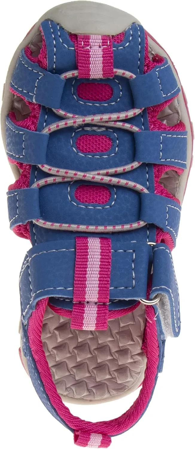 Rugged Bear Kids Boys Girls Closed-Toe Outdoor Sport Water Sandals - beach pool slide adjustable strap shoes athletic summer (Toddler/Little Kid/Big Kid)