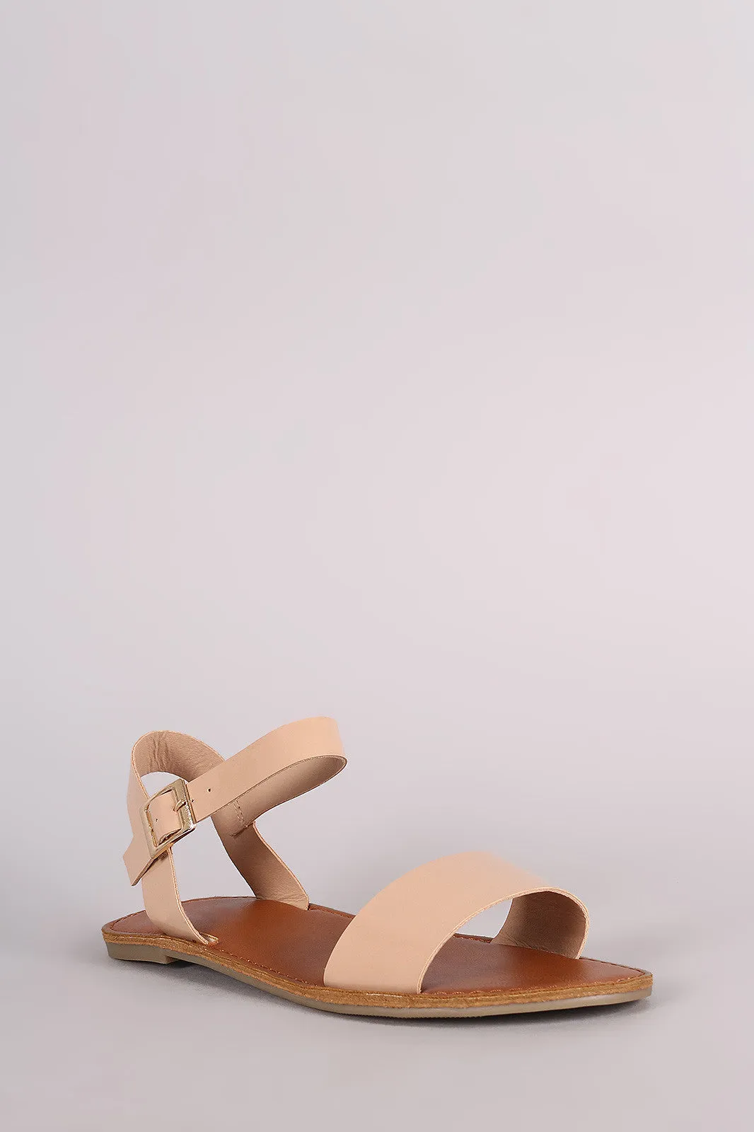 Sandal Great price Flat Patent Strap Toe Ankle Open Premium selection