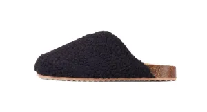 Sandals Oozy Mule Womens Shearling Furry Cutting-edge Flat Reliable shipping Luxemoda Mule Faux Black Clog