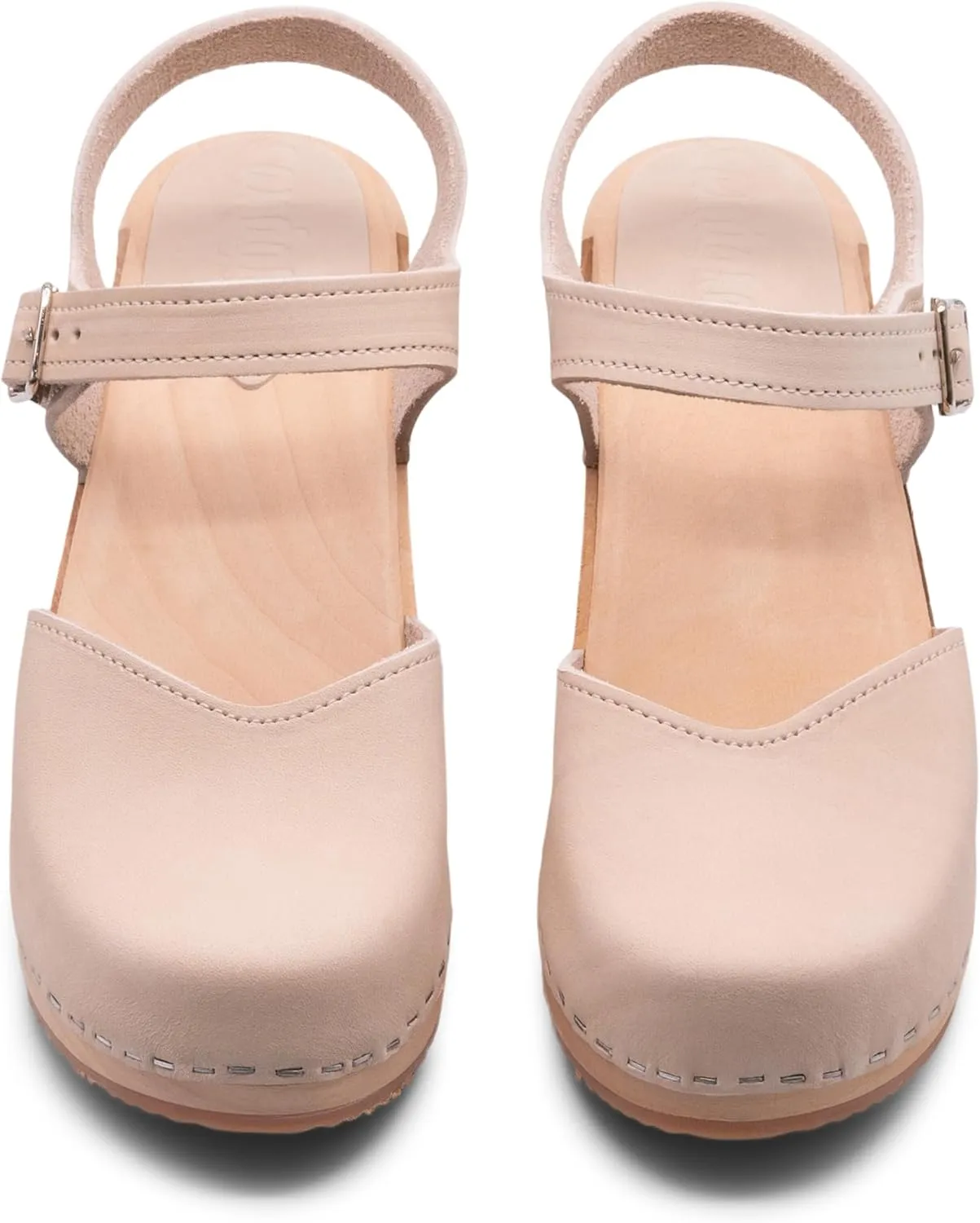Sandgrens Handmade Swedish Wood Clogs for Women, High Heel Sandal | Victoria