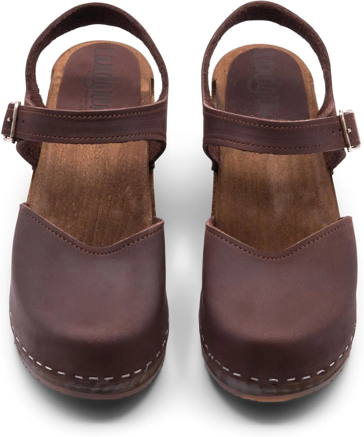Sandgrens Handmade Swedish Wood Clogs for Women, High Heel Sandal | Victoria