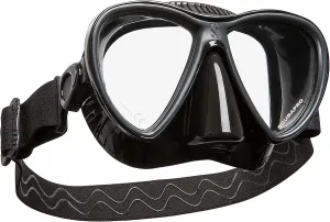 SCUBAPRO Synergy Twin Trufit Scuba Mask with Dual Lens and Comfort Strap for Diving, Black