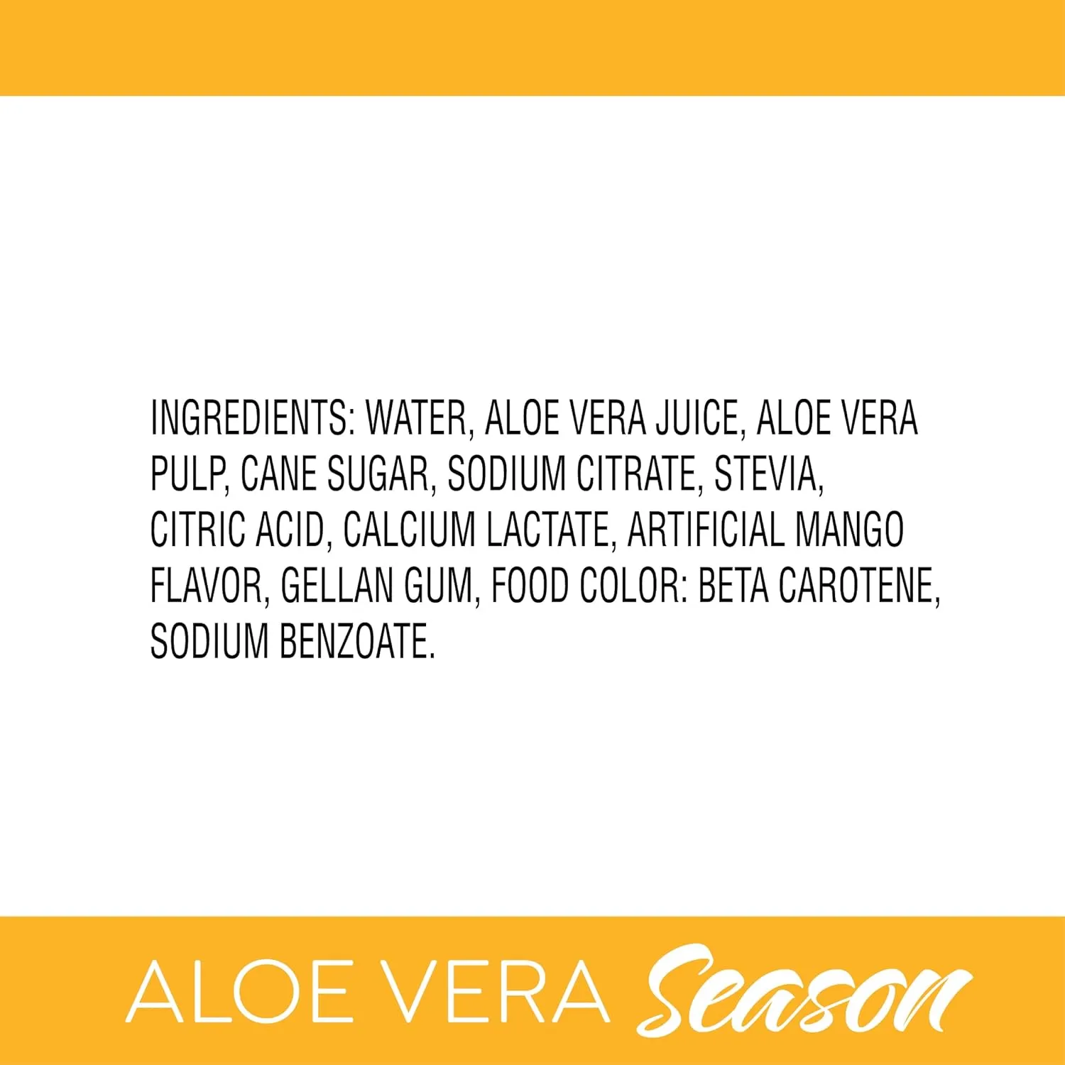 Season Aloe Vera Drink with Pulp, Mango Flavor, 16.9 fl oz (Pack of 12)