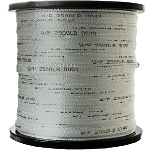 Seconds 3/4" x 102' 2500 Lb Polyester Pull Tape | Pull Webbing | Flat Rope - USA Made