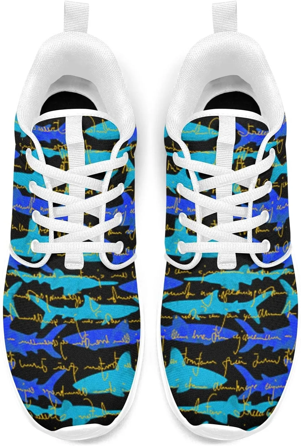 Shark Party Shoes for Women Walking Running Athletic Lightweight Shoes Tennis Sports Comfortable Sneaker Gifts