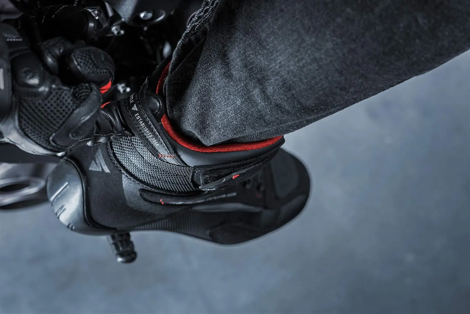 SHIMA EXO Vented, Motorcycle Shoes for Men | Breathable, Reinforced Street Riding Shoes with ATOP Closure System, Ankle Support, Anti-Slip Sole, Gear Pad (Black, 10.5)