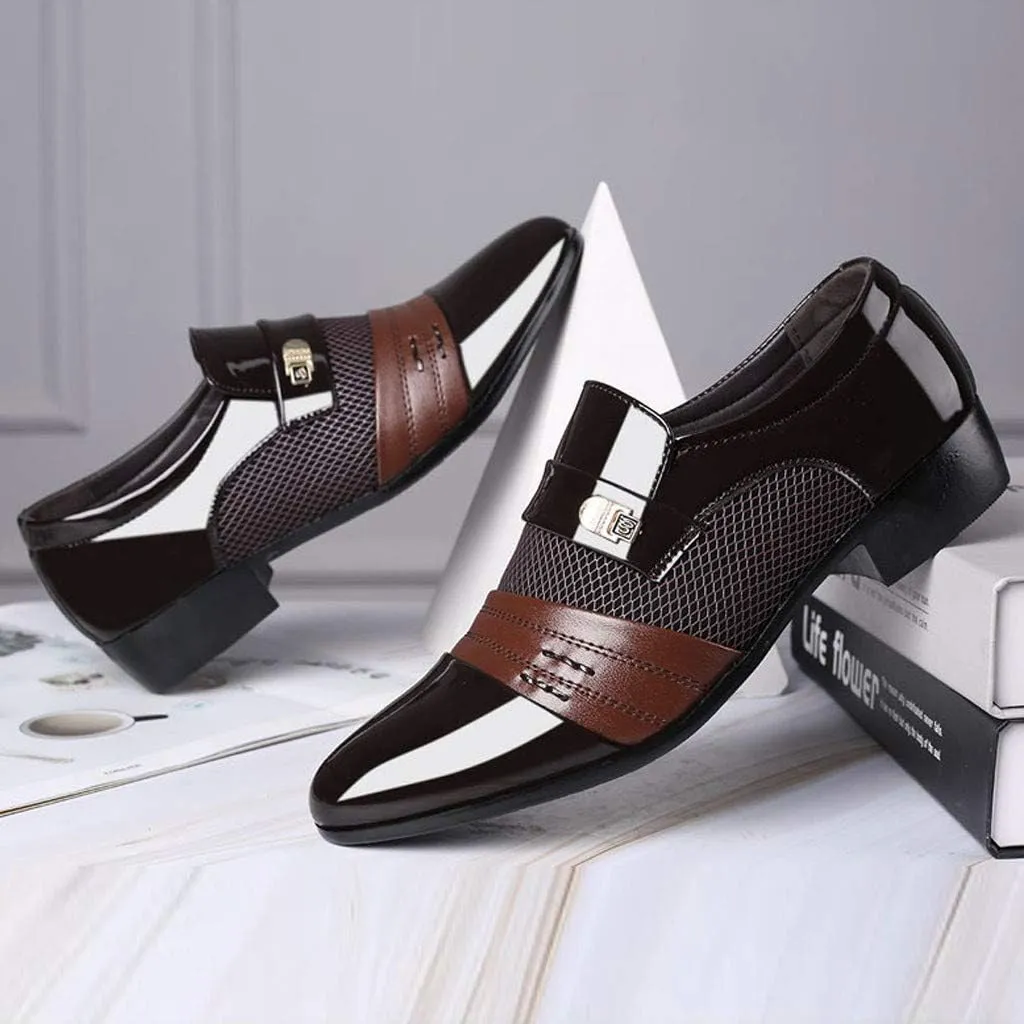 Shiny Black Dress Shoes for Men Leather Suit Comfortable Wedding Shoe Shoes Casual Shoes Mens Oxfordss Dress Shoes