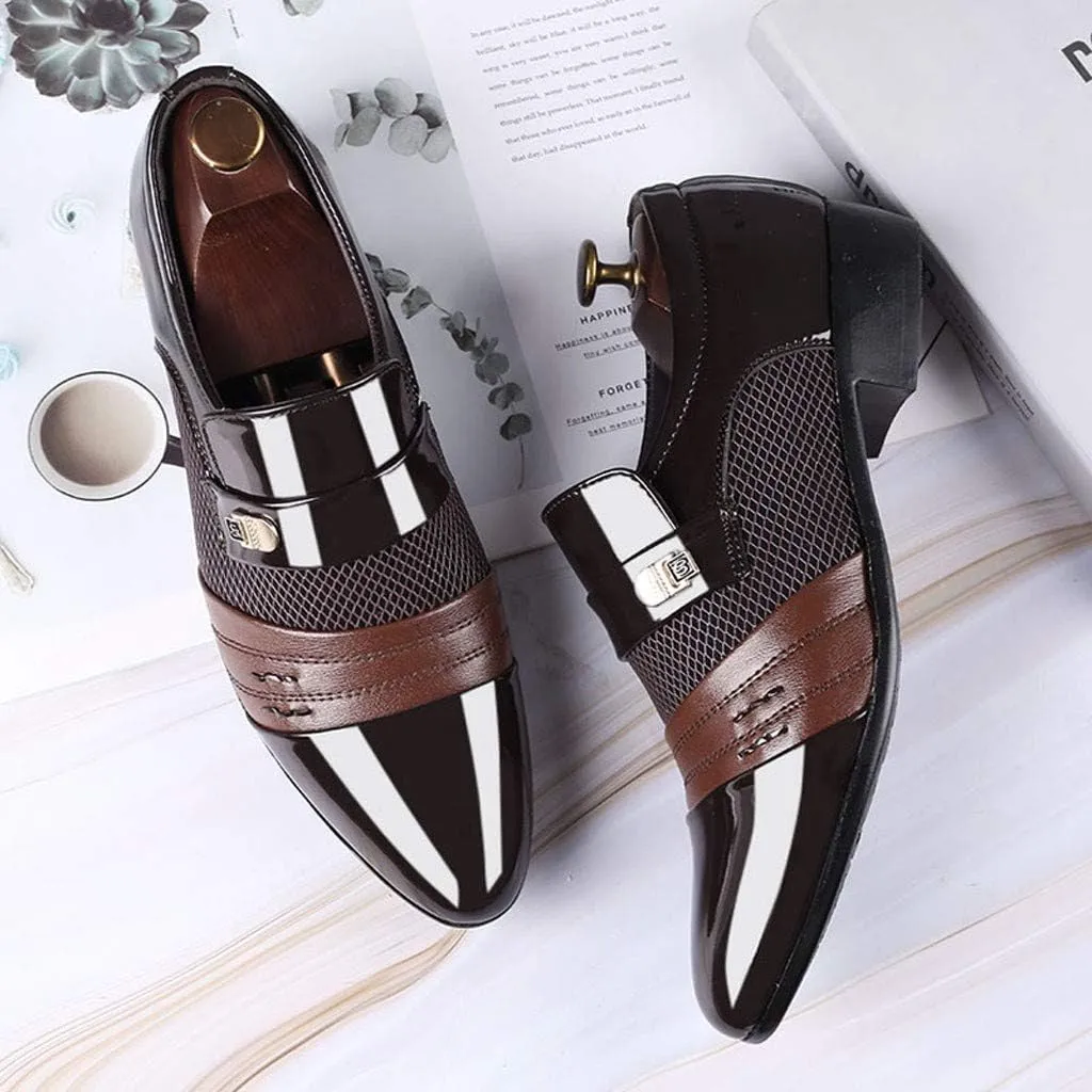 Shiny Black Dress Shoes for Men Leather Suit Comfortable Wedding Shoe Shoes Casual Shoes Mens Oxfordss Dress Shoes