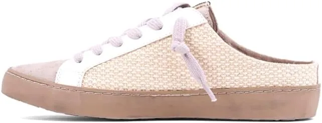 Shu Shop Womens Polka Mule Sneakers Shoes Casual - Beige