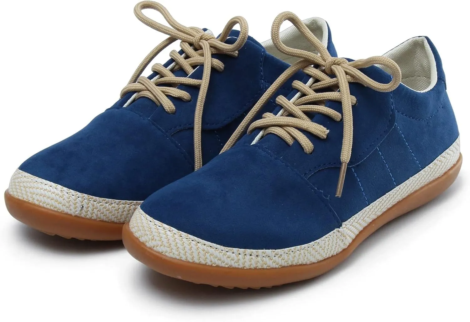 Single Round Lace Toe Solid Shoes Casual Color Comfortable Women Breathable Flat Up Women's Cute Casual Tennis Shoes