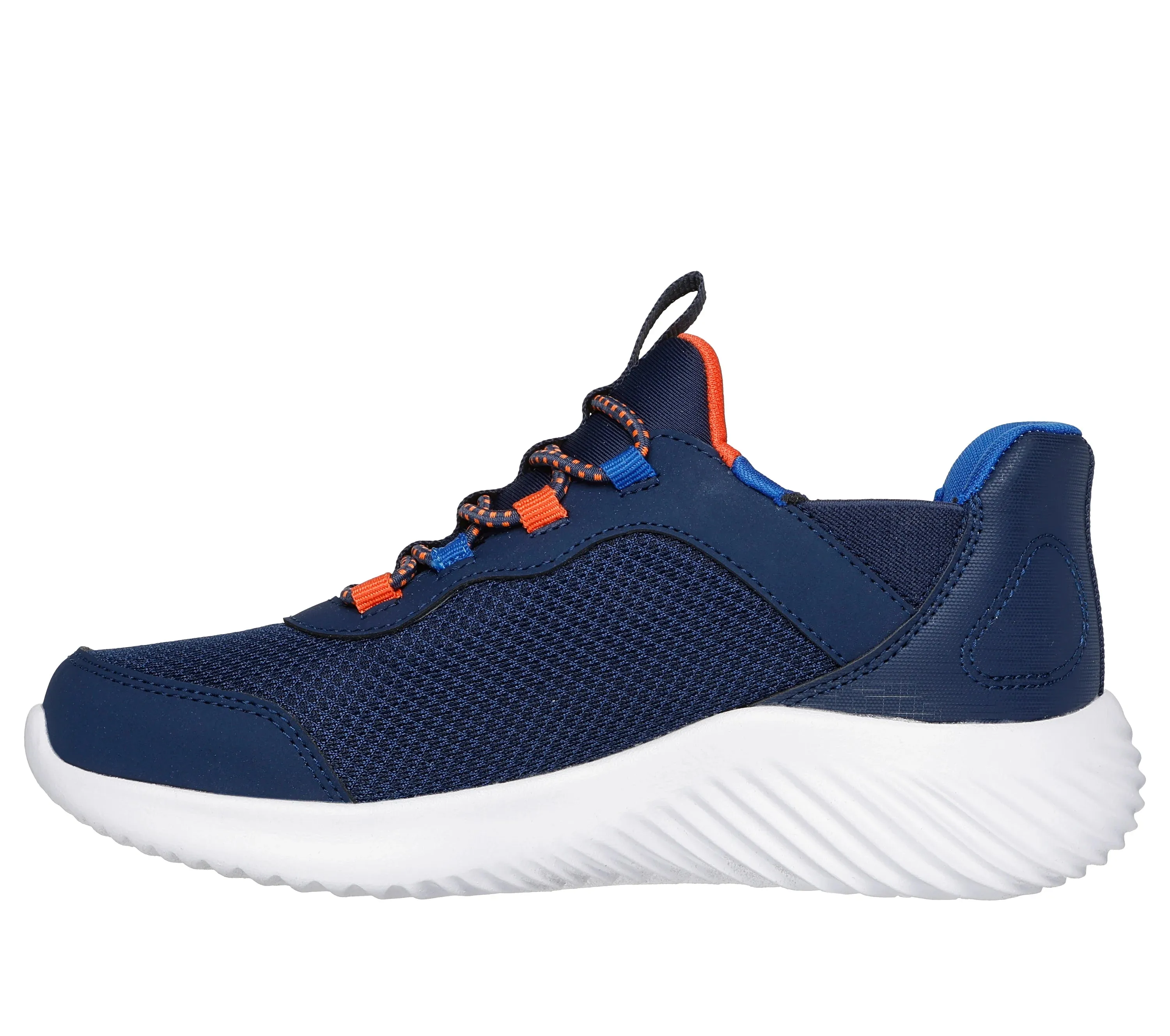 SKECHERS Boy's Slip-ins: Bounder - Brisk-Burst Shoes - Navy