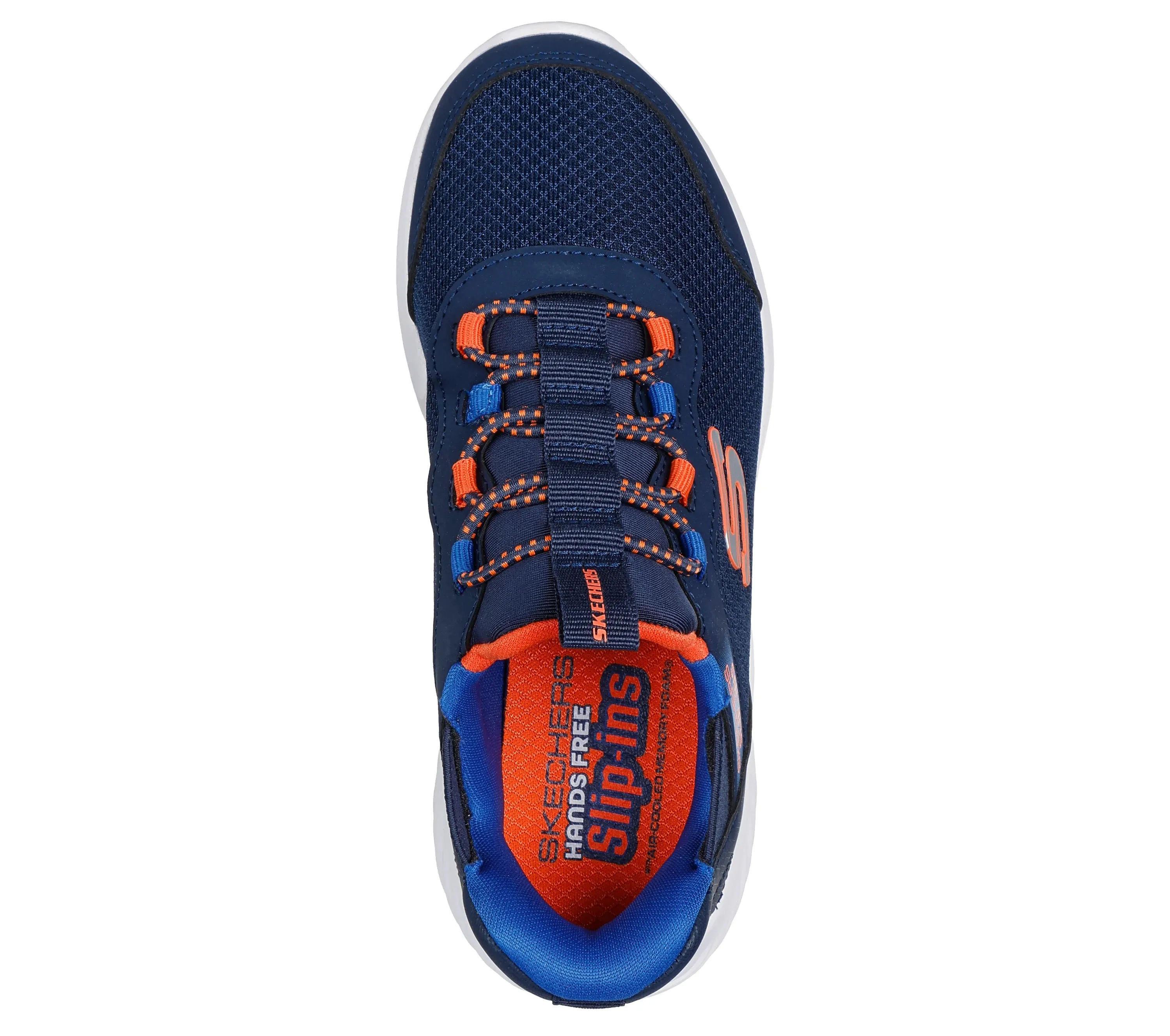 SKECHERS Boy's Slip-ins: Bounder - Brisk-Burst Shoes - Navy