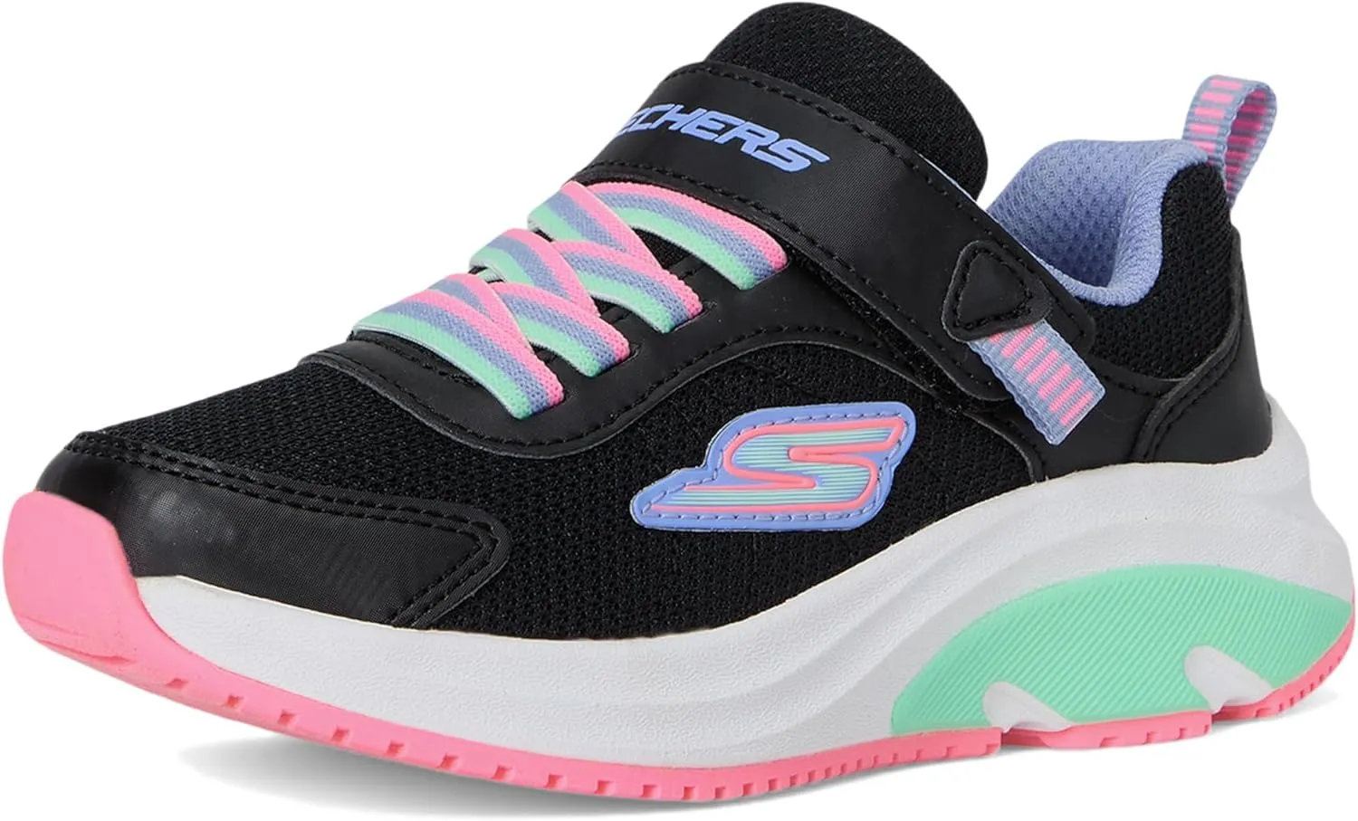 SKECHERS Girl's Elite Sport Tempo-Speed Seeker Sneaker