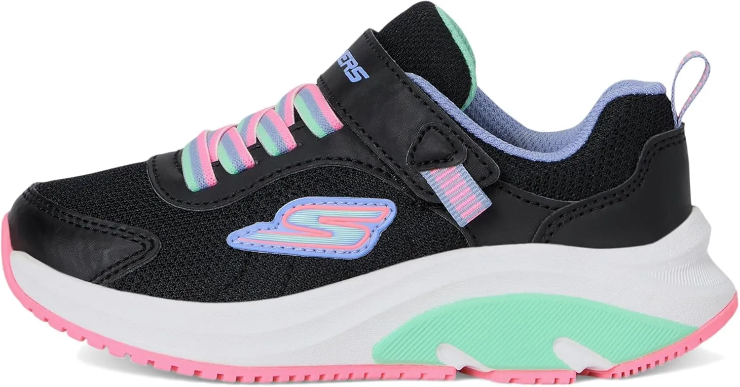 SKECHERS Girl's Elite Sport Tempo-Speed Seeker Sneaker