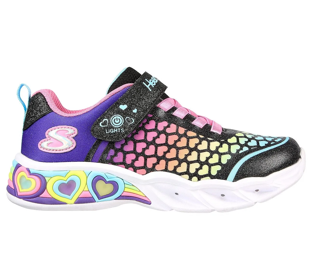 SKECHERS Girls Sweetheart Light-up Trainer