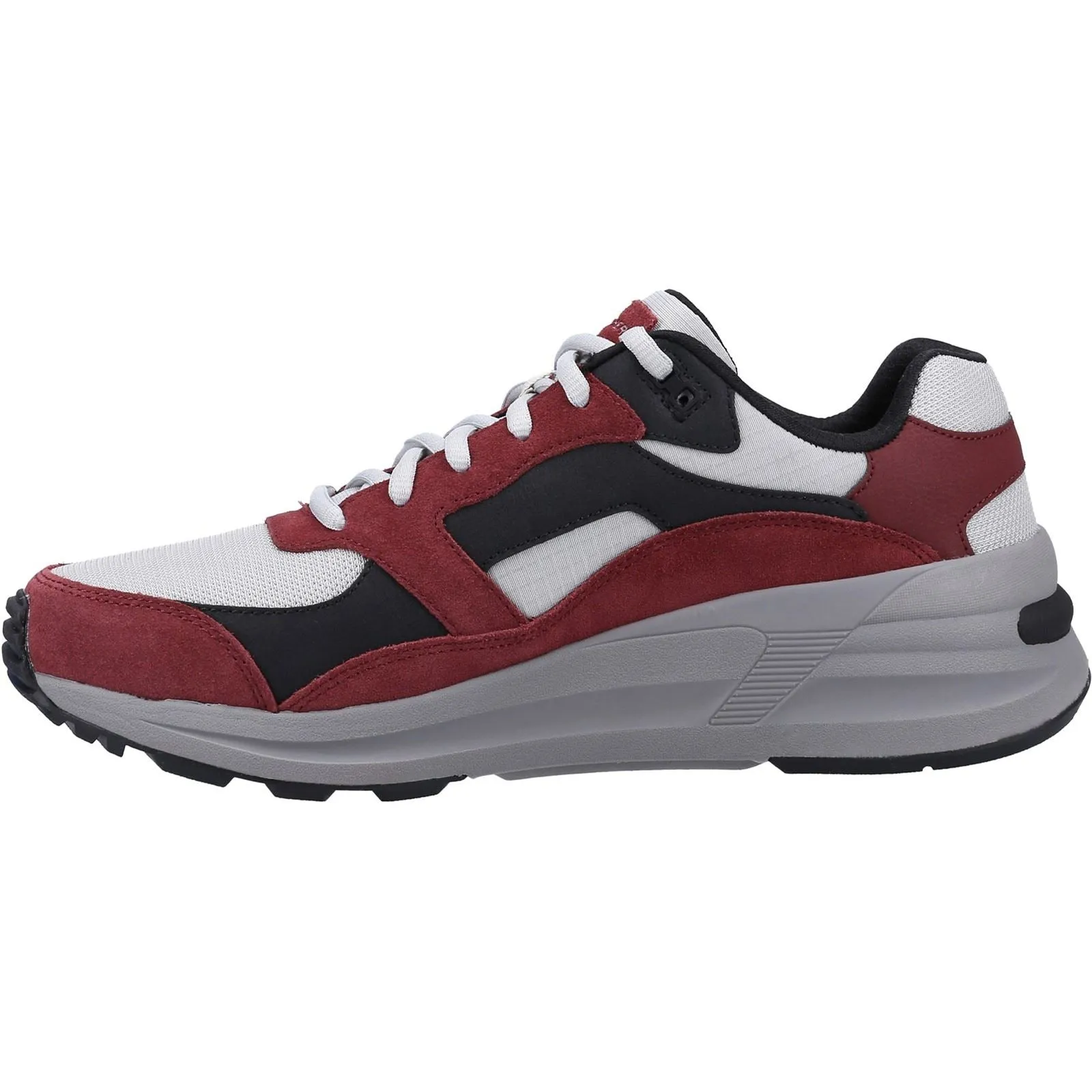 Skechers Men's Global Jogger Shoe in Burgundy