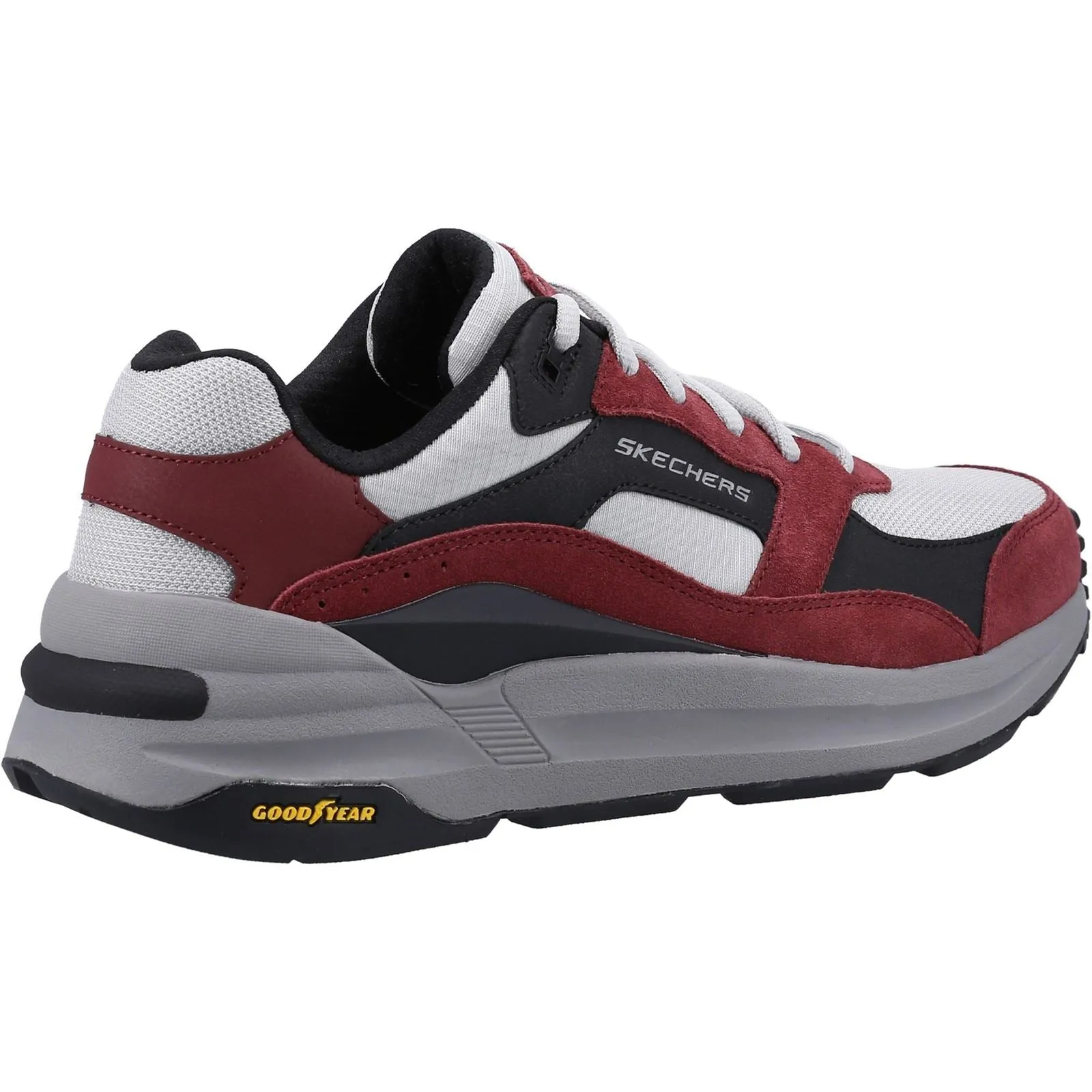 Skechers Men's Global Jogger Shoe in Burgundy