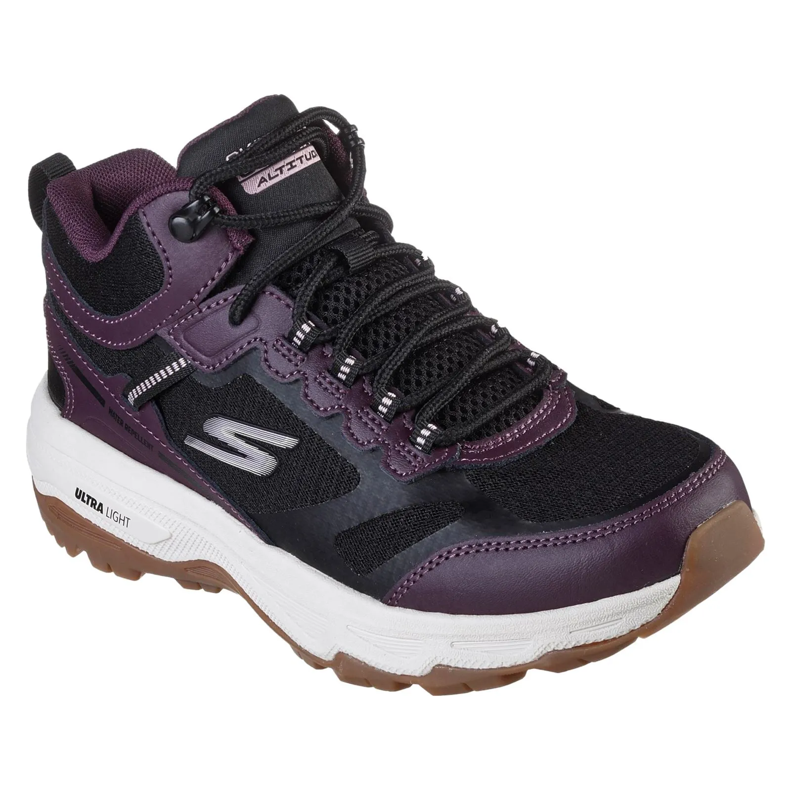 Skechers Performance Women's Go Run Trail Altitude Shoe in Black/Purple
