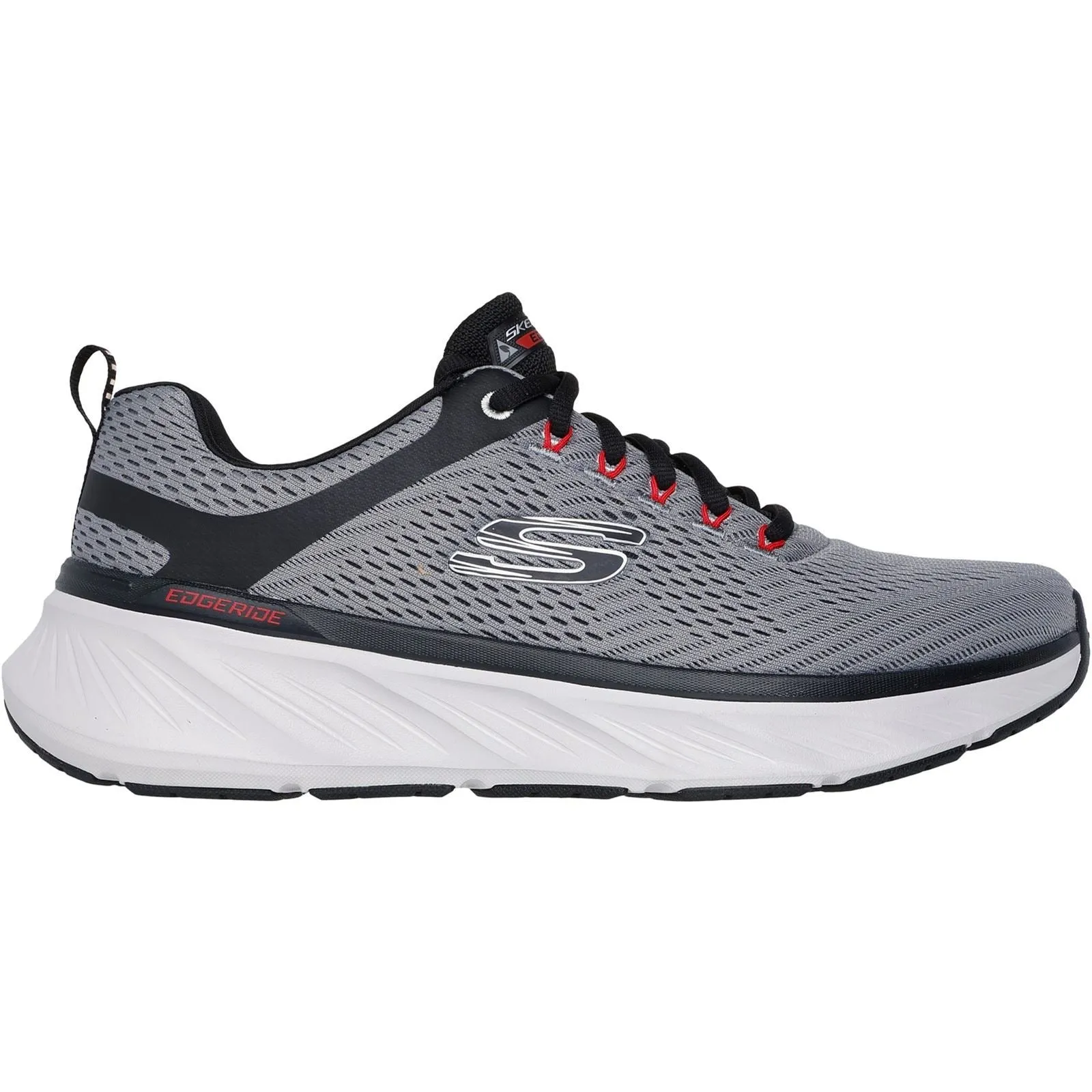 Skechers Relaxed Fit Edgeride Contention Polyester Men's Charcoal/Black Trainers