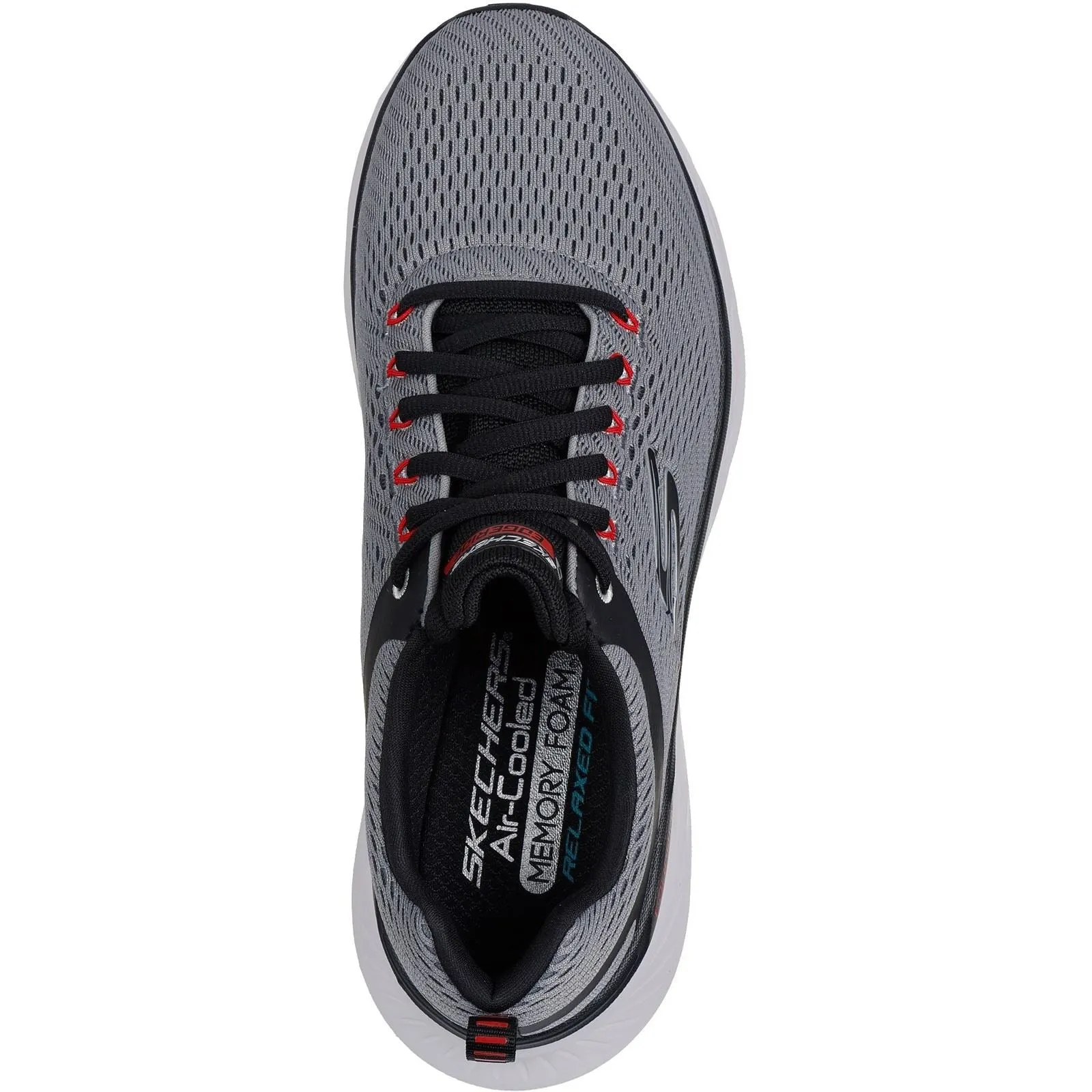 Skechers Relaxed Fit Edgeride Contention Polyester Men's Charcoal/Black Trainers