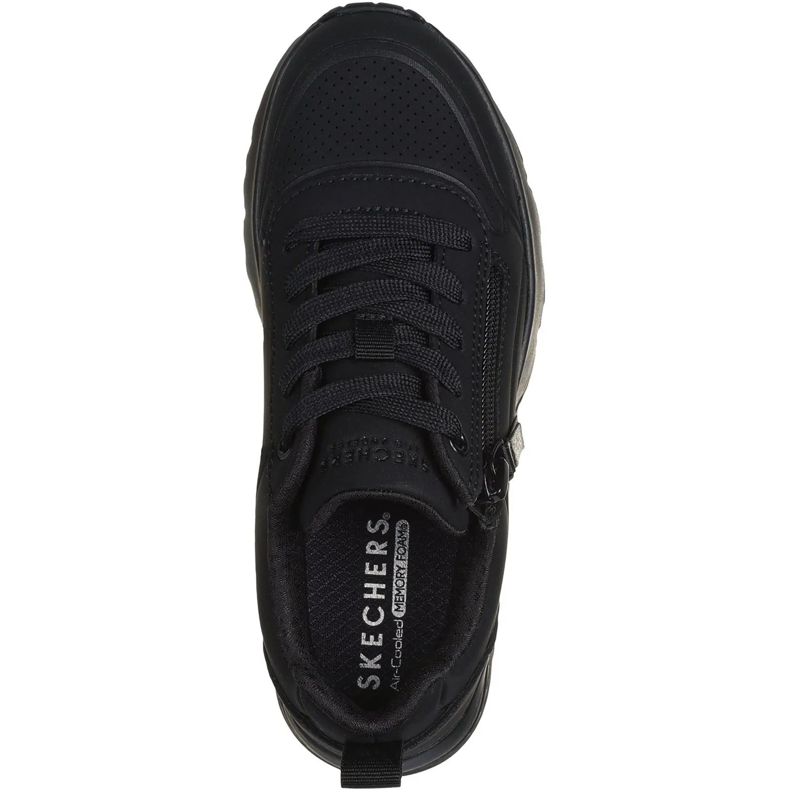 Skechers Uno Lite - Easy Zip Polyurethane Girls's Black Trainers